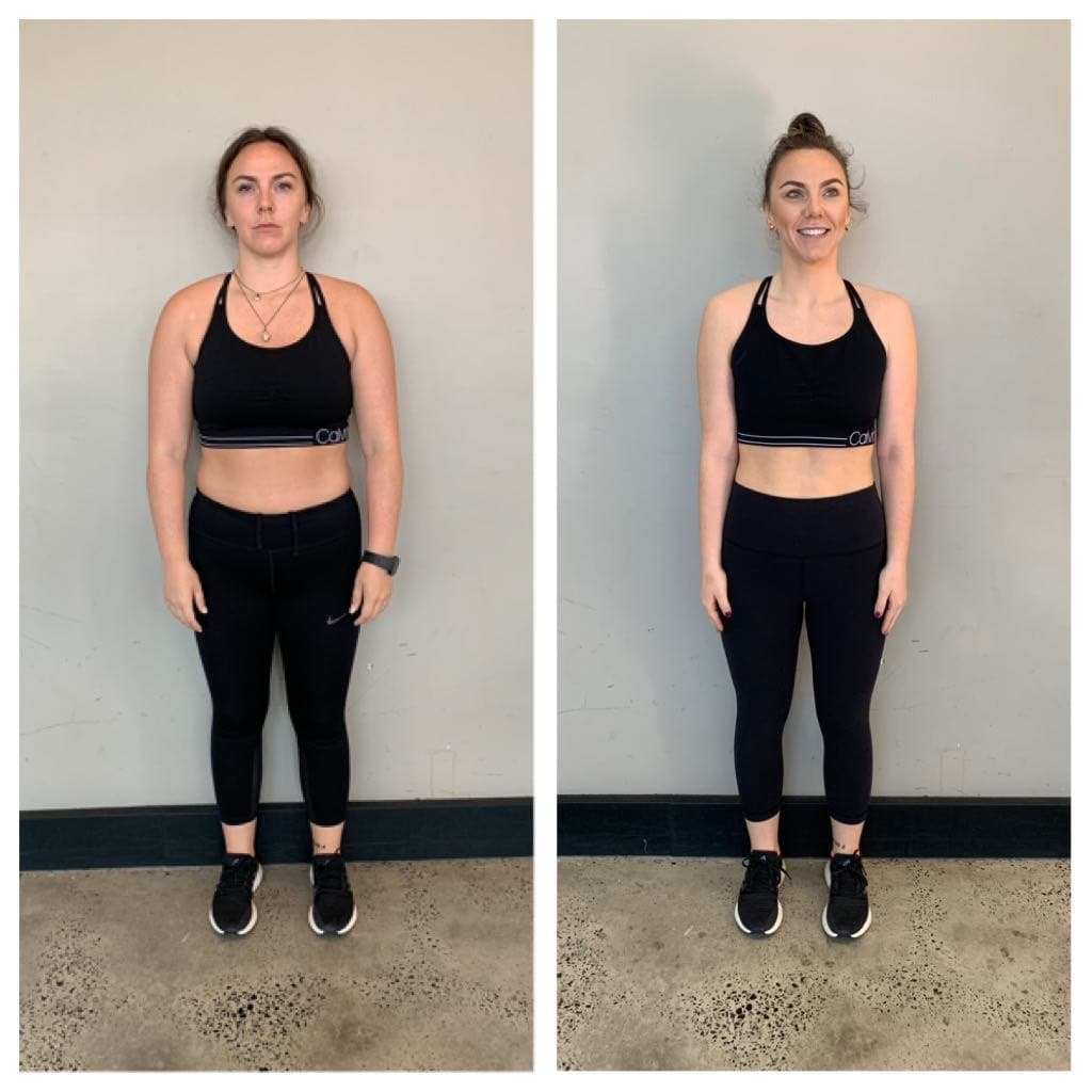 Client transformation 1, before and after